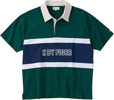 RUNKDRUNKERS ラガーシャツ ネイビー/グリーン AMBUSH ストライプ ラガーシャツ | グリーン | FARFETCH JP